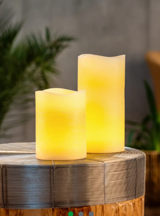 Schlaraffenland LED Kerze MOLTO, 15 x 30cm, Creme, 5383